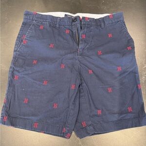 Tommy Hilfiger Dark Blue Shorts with Red Accents